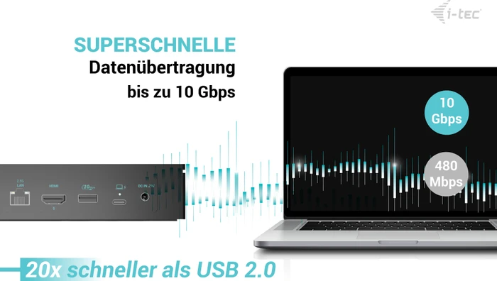 i-tec USB-C Docking Station Gen 2, USB-C 3.1 [Buchse]