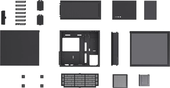 Jonsbo D41 Black, schwarz, Glasfenster