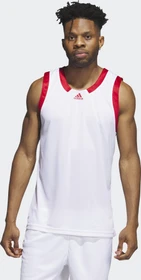 adidas Icon Squad Trikot ärmellos white/team power red (Herren)