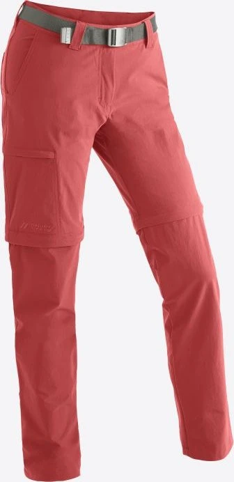 Maier Sports Inara Slim Zip-Off Hose lang red orcher (Damen)