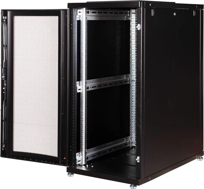 Roline / Secomp Pro Serie 19" Serverschrank 26HE, montiert, Gitternetztür, IP20, RAL 9005, 1000mm tief