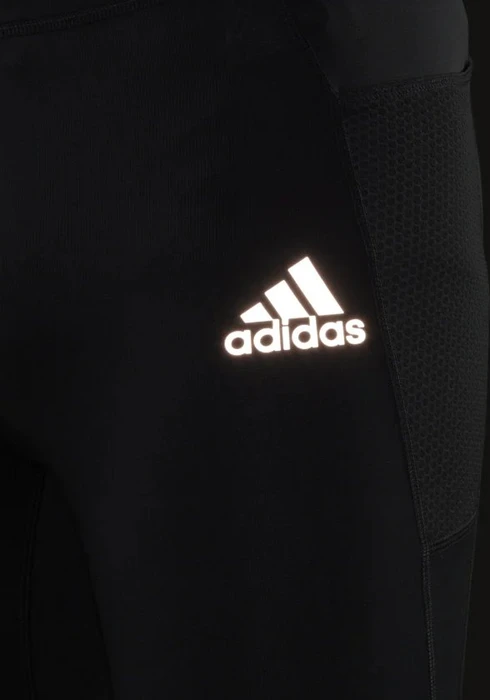 adidas Run Icons 3-Bar Warm Tight Laufhose lang schwarz (Herren)