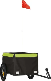 vidaXL Transport 120x54cm Fahrradanhänger grün/schwarz