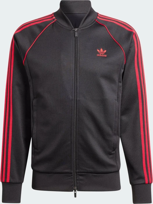 adidas Adicolor Classics SST Originals Trainingsjacke black/better scarlet (Herren)