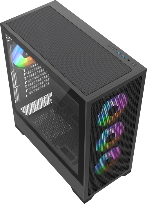 Silentware Core 100 A-RGB Black, Glasfenster