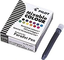 Pilot Patrone Parallel Pen Mixable Colour Standard-Tintenpatrone, 12er-Pack