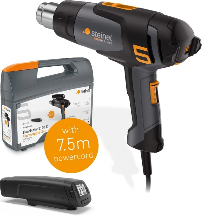 Steinel PRO HM 2120 E Carwrapper-Set Elektro-Heißluftgebläse inkl. Koffer