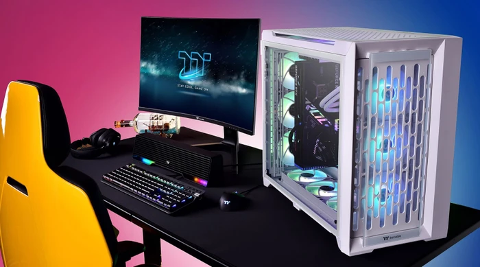 Thermaltake CTE C750 TG ARGB Snow, weiß, Glasfenster