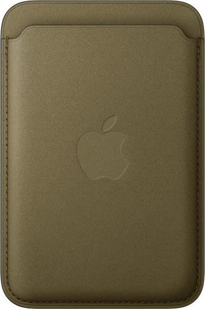 Apple iPhone Feingewebe Wallet mit MagSafe dunkeloliv