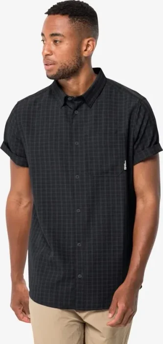 Jack Wolfskin El Dorado Hemd kurzarm phantom checks (Herren)