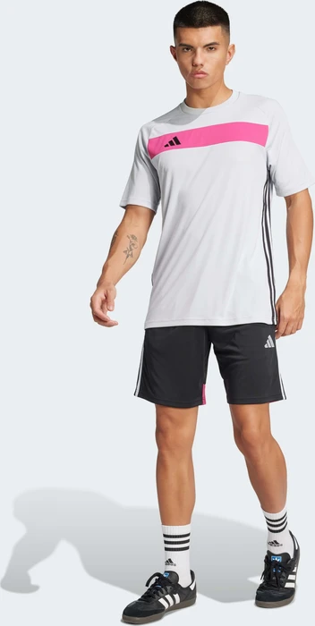 adidas Tiro 25 Essentials Trainingshose kurz black/clear grey/real magenta (Herren)
