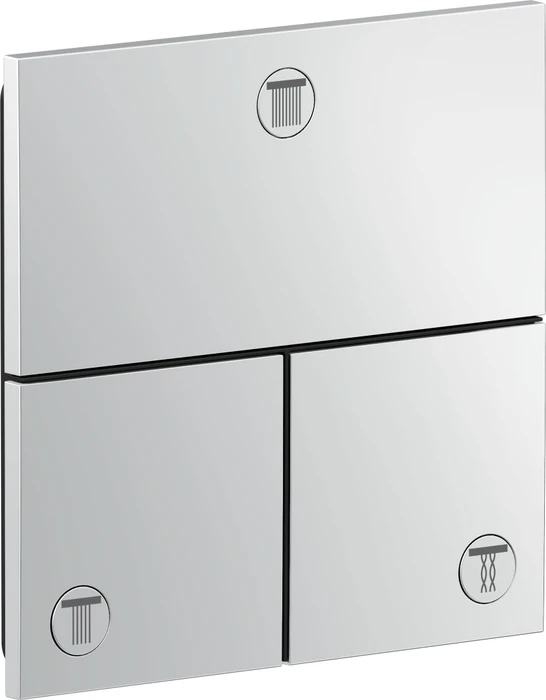 Hansgrohe Axor ShowerSelect ID eckig Kontrollfeld Ventil für 3 Verbraucher chrom