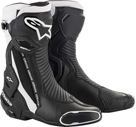 Alpinestars SMX Plus V2 Motorradstiefel schwarz/weiß