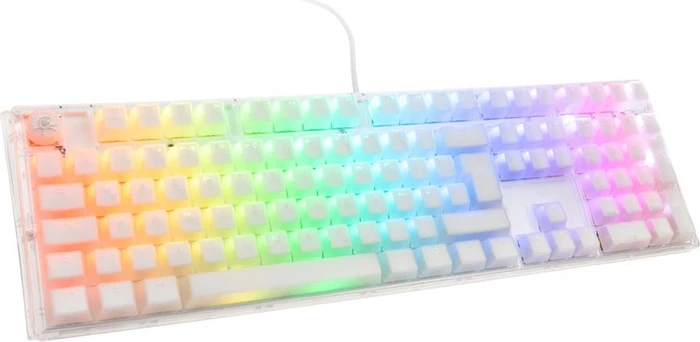 Ducky One 3, Aura White, LEDs RGB, MX SPEED RGB Silver, USB, DE