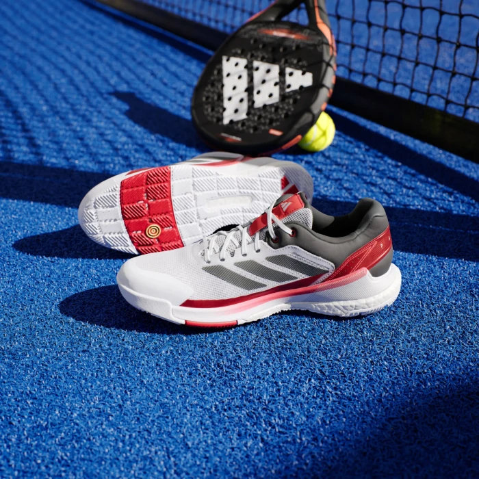 adidas Crazyquick Boost Padel cloud white/core black/lucid red (Herren)