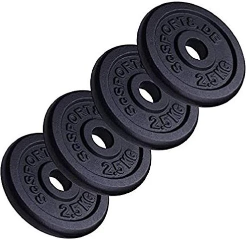 ScSports Gusseisen Hantelscheibe 4x 2.5kg