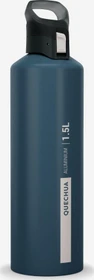 Quechua Schnellverschluss Trinkflasche 1.5l blau