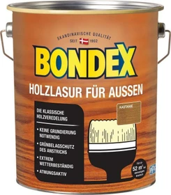 Bondex Holzlasur außen kastanie, 4l