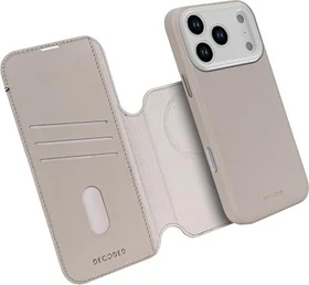 Decoded Leather Detachable Wallet Case für Apple iPhone 17 Pro solid clay