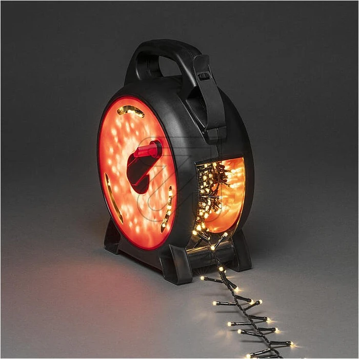 Konstsmide Kabelaufroller Lichterkette LED 800x warmweiß