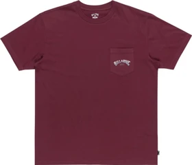 Billabong Stacked Arch T-Shirt kurzarm plum (Herren)