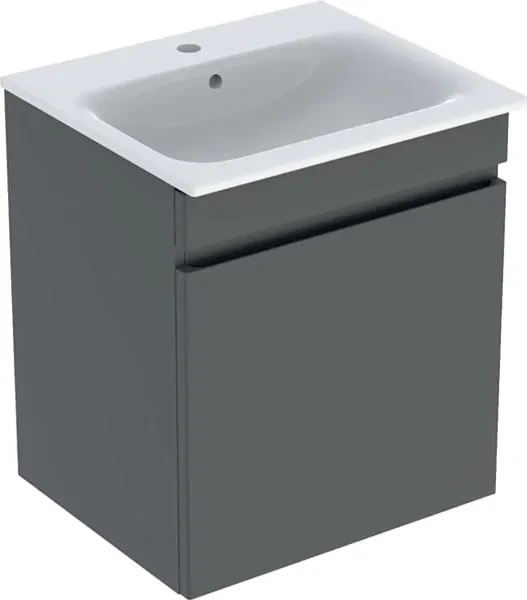 Geberit Renova Plan Set Möbelwaschtisch/Unterschrank 60cm, lava/KeraTect