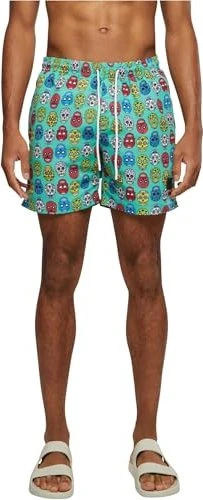 Urban Classics Pattern Badeshorts calavera aop (Herren)