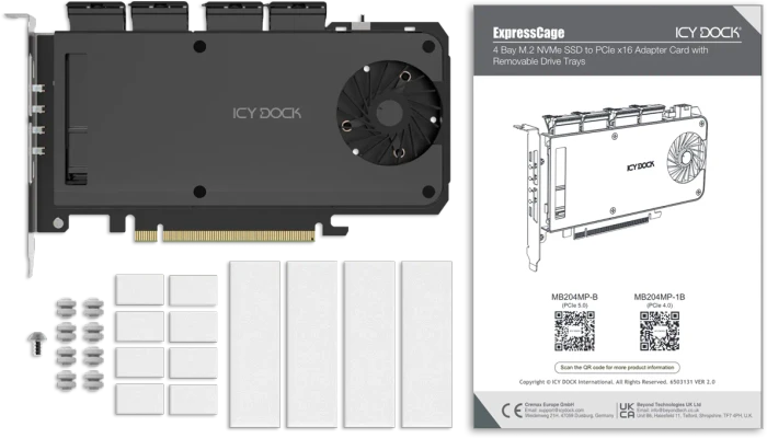 Icy Dock ExpressSlot Slide MB204MP-1B
