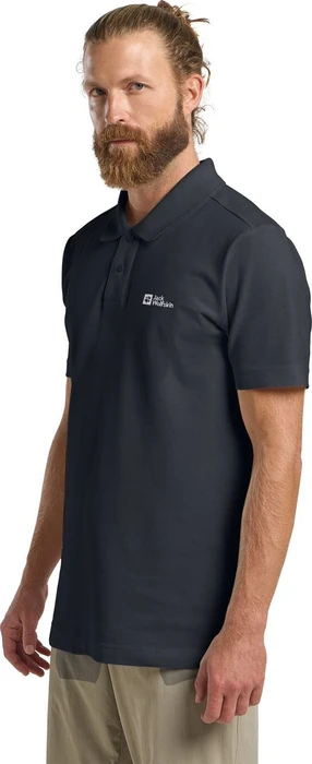 Jack Wolfskin Essential Poloshirt kurzarm dark navy (Herren)