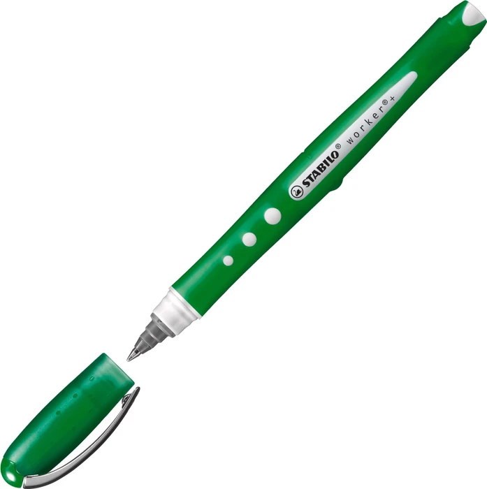 STABILO worker+ colorful Medium Tintenroller (Mine) sortiert, 4er-Set, Etui