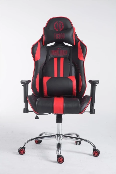 CLP Racing Limit Kunstleder Gamingstuhl, schwarz/rot