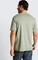 Tom Tailor Logo-Print T-Shirt kurzarm greyish shadow olive (Herren) Vorschaubild