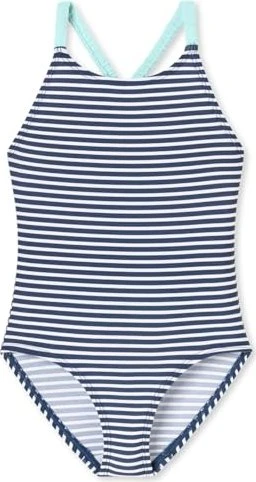 Schiesser Aqua Streifen Badeanzug white&stripes (Junior)