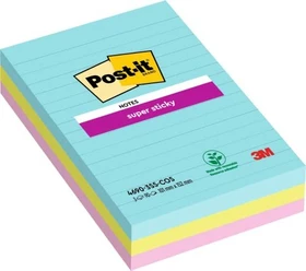 3M Post-it Super Sticky Cosmic Collection Haftnotiz 4690S3MI, 101x152mm, liniert, 270 Blatt
