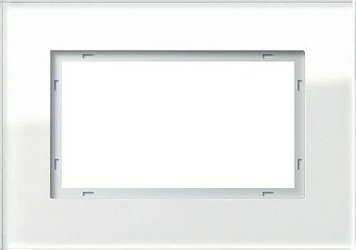 Gira Esprit Abdeckrahmen Glas Weiß 1.5fach