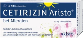 Cetirizin Aristo Filmtabletten, 50 Stück