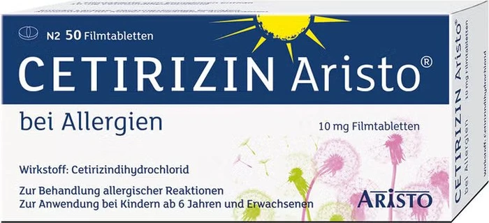 Cetirizin Aristo Filmtabletten, 50 Stück