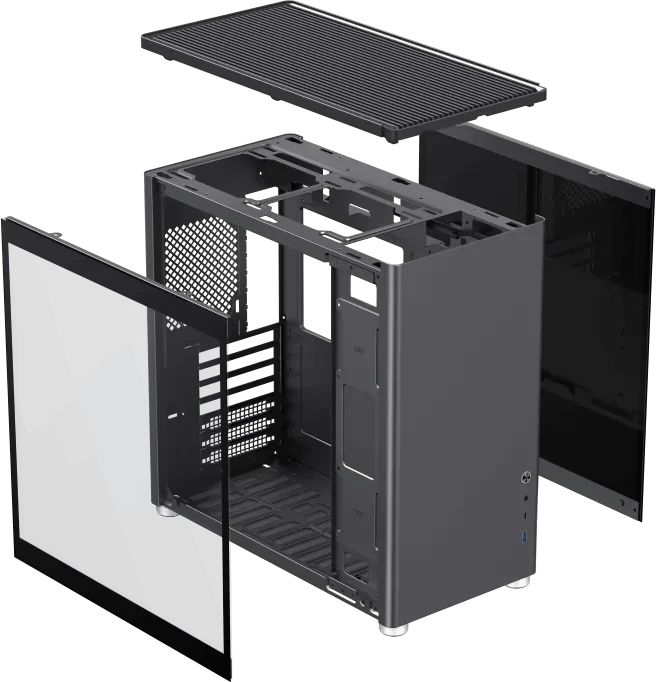 GameMax Spark Pro Black, Glasfenster