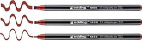 edding 1255 Kalligrafiestift kermesinrot sortiert, 3er-Set