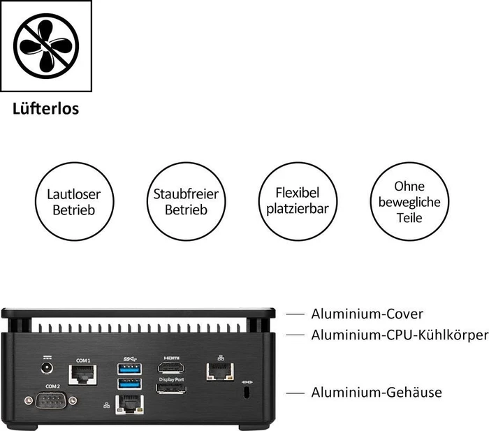 MSI Cubi 3 Silent S-026EU, Core i5-7200U, 8GB RAM, 256GB SSD