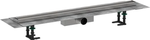 Hansgrohe RainDrain Compact Duschrinne, Komplett-Set, edelstahl gebürstet