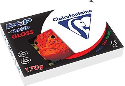 Clairefontaine Digital Colour Printing Coated Gloss Universalpapier glänzend weiß, A4, 170g/m², 250 Blatt