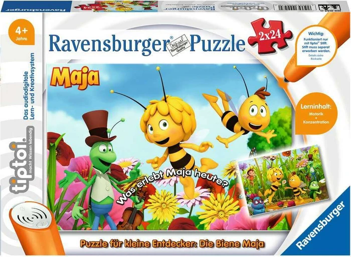 Ravensburger tiptoi Puzzle: Puzzle für kleine Entdecker: Biene Maja