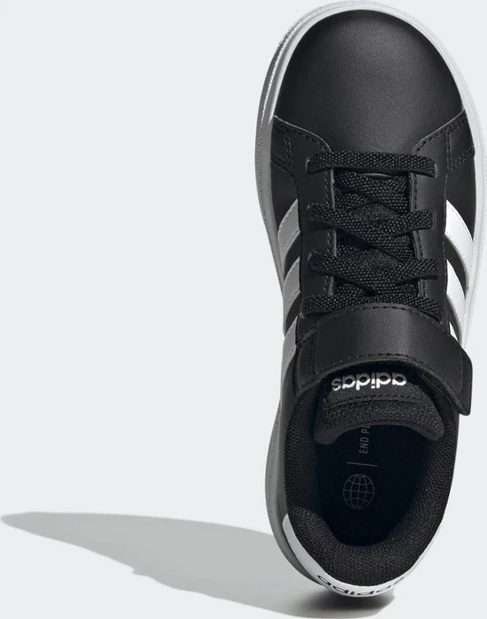 adidas Grand Court Court Elastic Lace and Top Strap core black/cloud white (Junior)