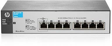 HP OfficeConnect 1810 8G v2 Desktop Gigabit Smart Switch, 8x RJ-45, PoE PD