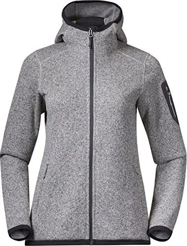 Bergans Kamphaug Knitted Hoodie Funktionsjacke chalk sand (Damen)