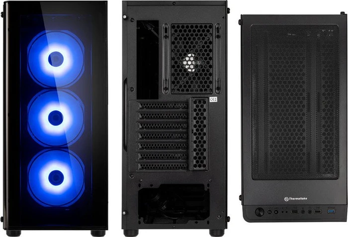 Thermaltake V200 TG RGB, schwarz, Glasfenster