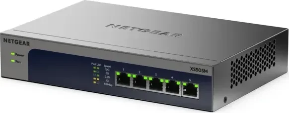 Netgear ProSAFE XS500M Desktop 10G Switch, 5x RJ-45
