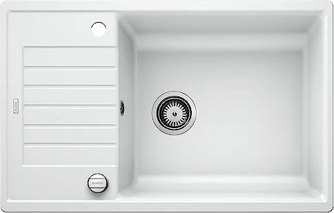 Blanco Zia XL 6 S Compact Einbau Becken reversibel mit Ablauffernbedienung weiß