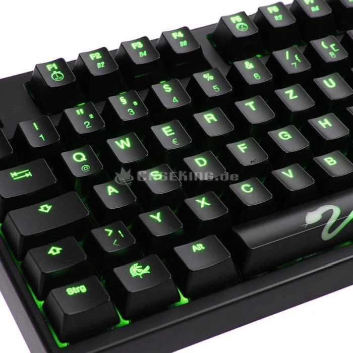 Ducky Shine 3, LEDs grün, MX Brown, USB, DE